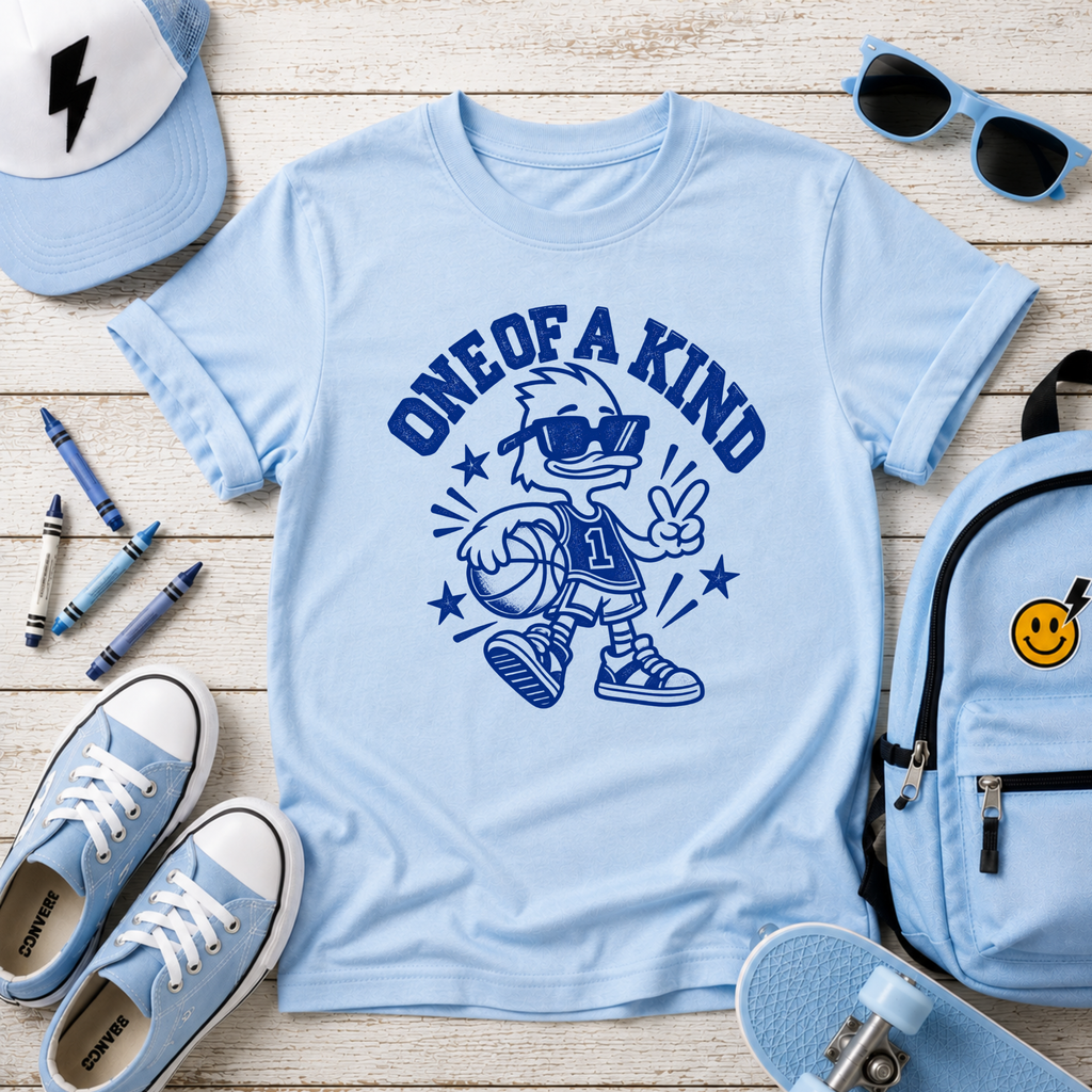 Kids "One of a Kind" Retro Cartoon Funny Graphic T-shirt