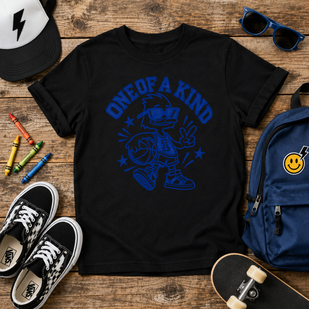 Kids "One of a Kind" Retro Cartoon Funny Graphic T-shirt