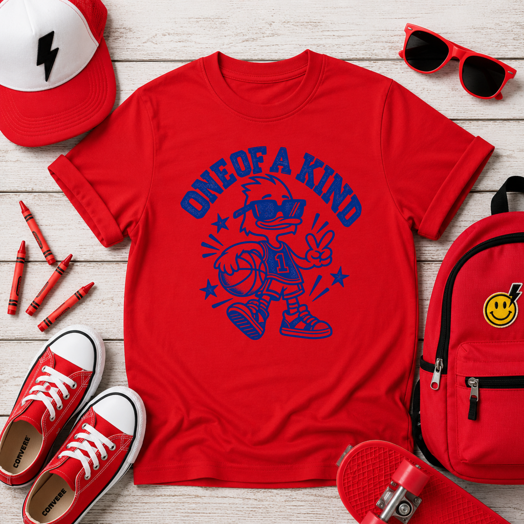 Kids "One of a Kind" Retro Cartoon Funny Graphic T-shirt