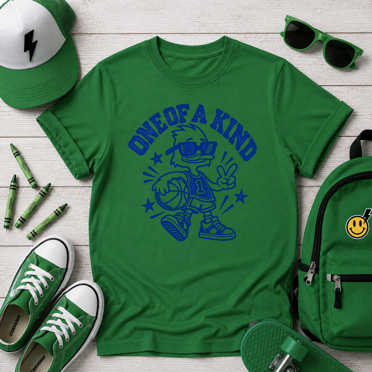Kids "One of a Kind" Retro Cartoon Funny Graphic T-shirt