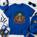 Kids Adventure "Campfire Chaos Club" Graphic Camping Shirt