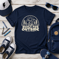 Kids Adventure "Built for Outside" Retro Camping Graphic T-Shirt