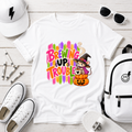 Brewing Up Trouble Kids Halloween T-Shirt, Witch Mouse