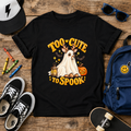 Too Cute to Spook Kids Halloween Shirt, Ghost Deer Pumpkin Tee