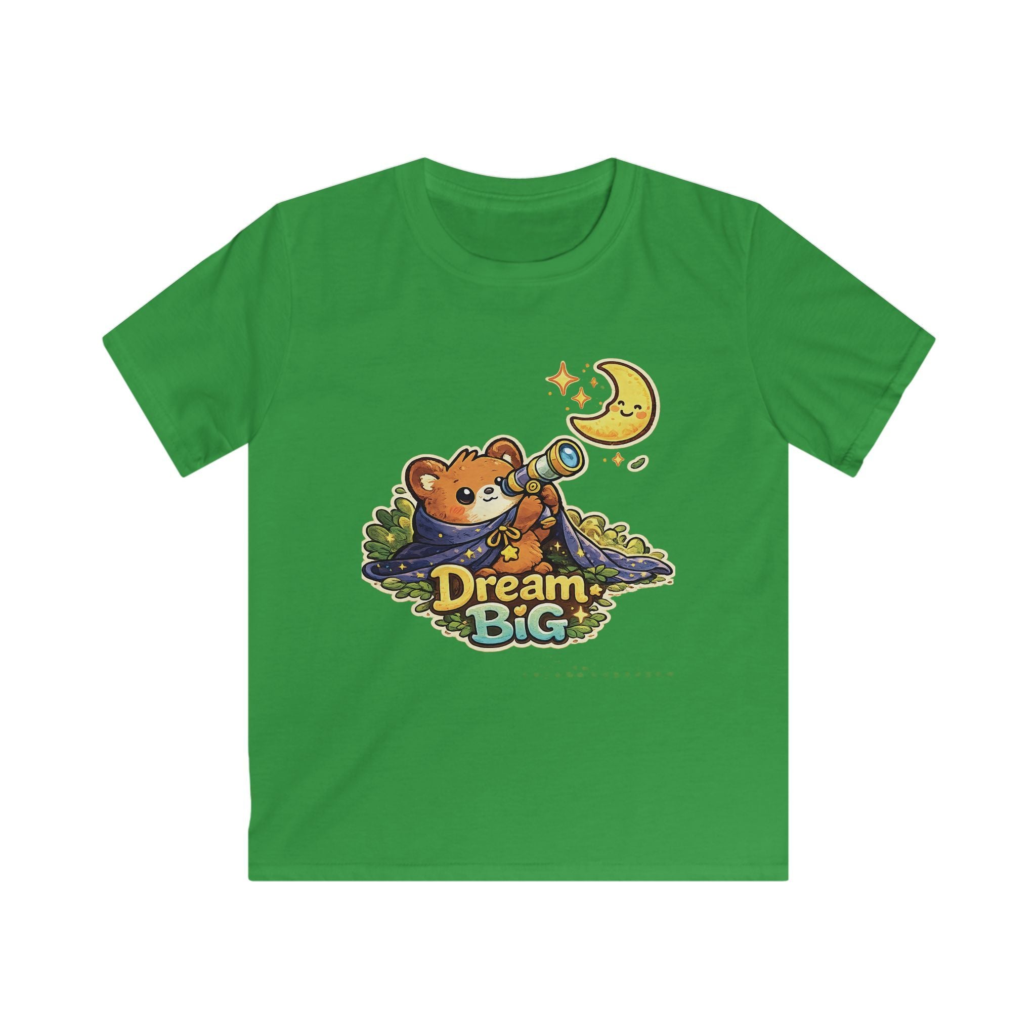 Kids Tee 'Dream Big' Bear Telescope Graphic t-shirt for Boys & Girls