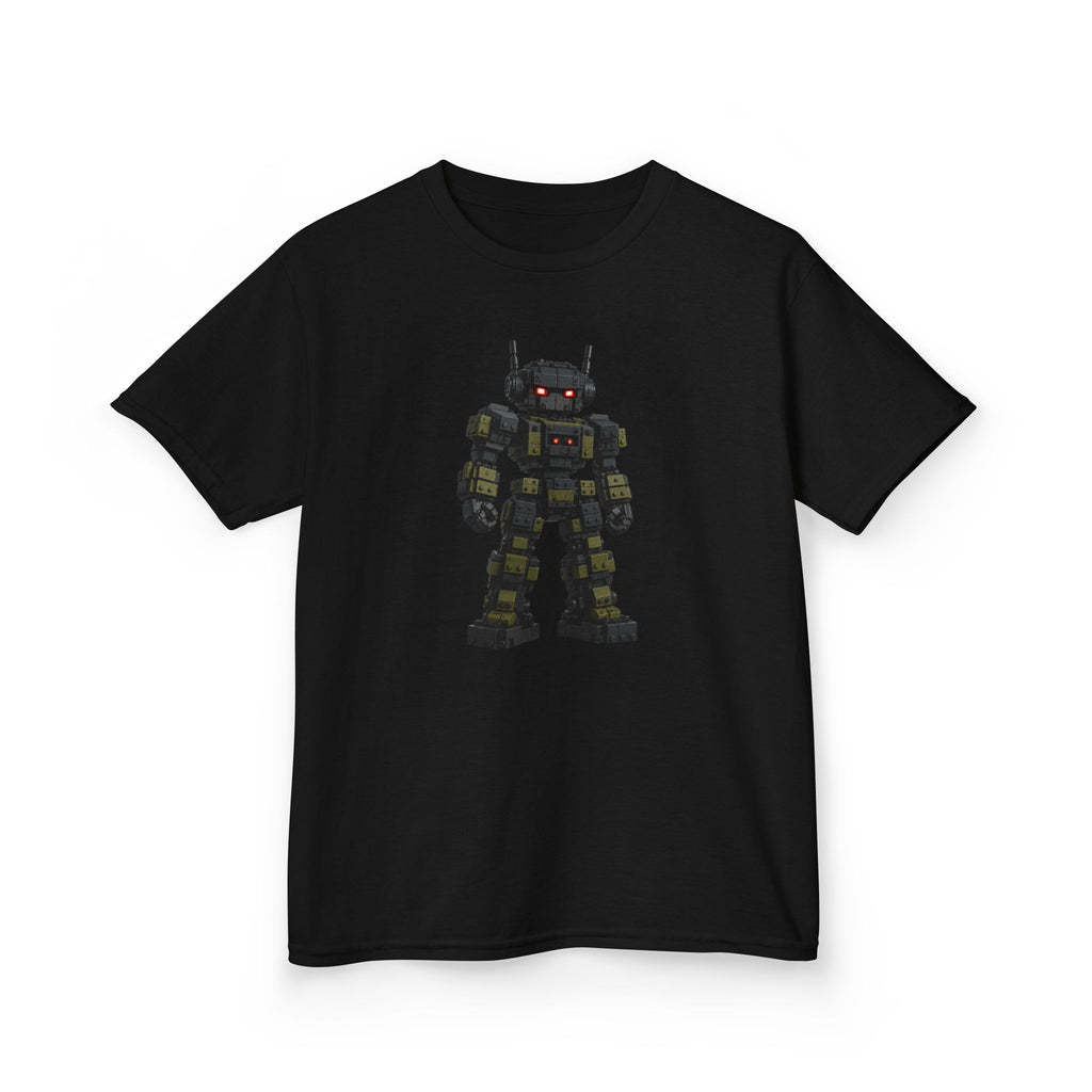 "Dark Steel Warrior" Graphic kids Gamer T-Shirt Design
