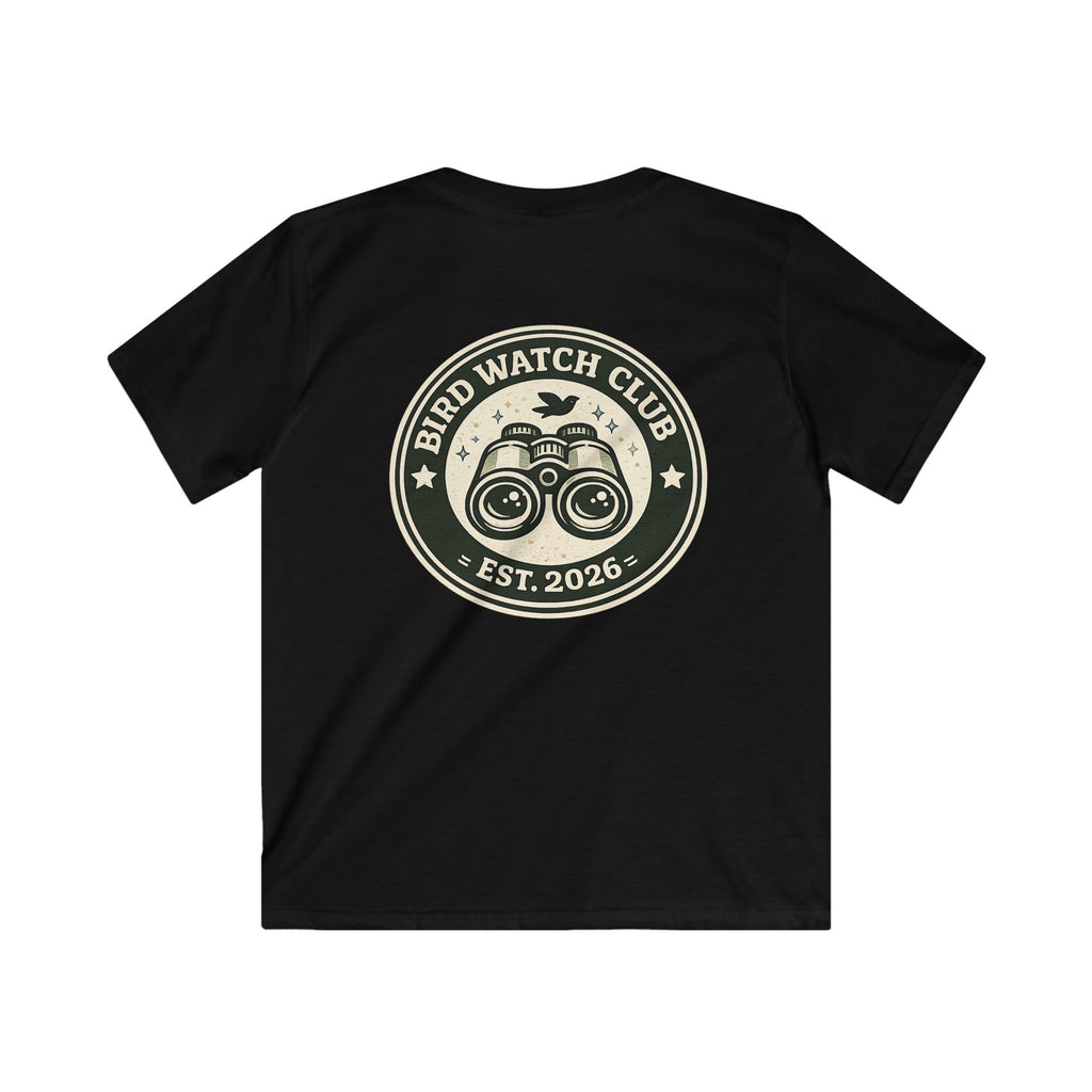 Kids Tee "Bird Watch Club" Boys & Girls Graphic T-Shirt (Est. 2026)