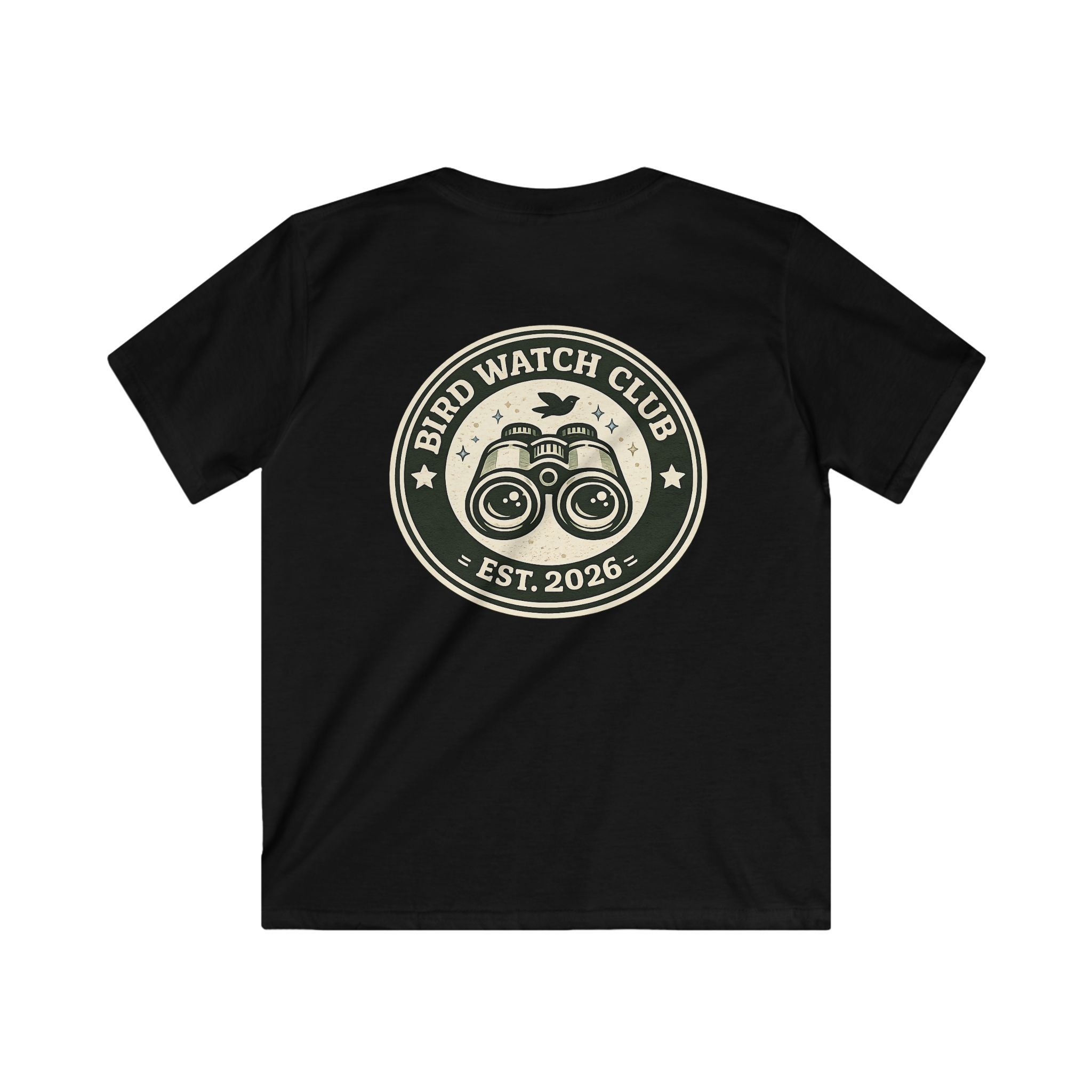 Kids Tee "Bird Watch Club" Boys & Girls Graphic T-Shirt (Est. 2026)