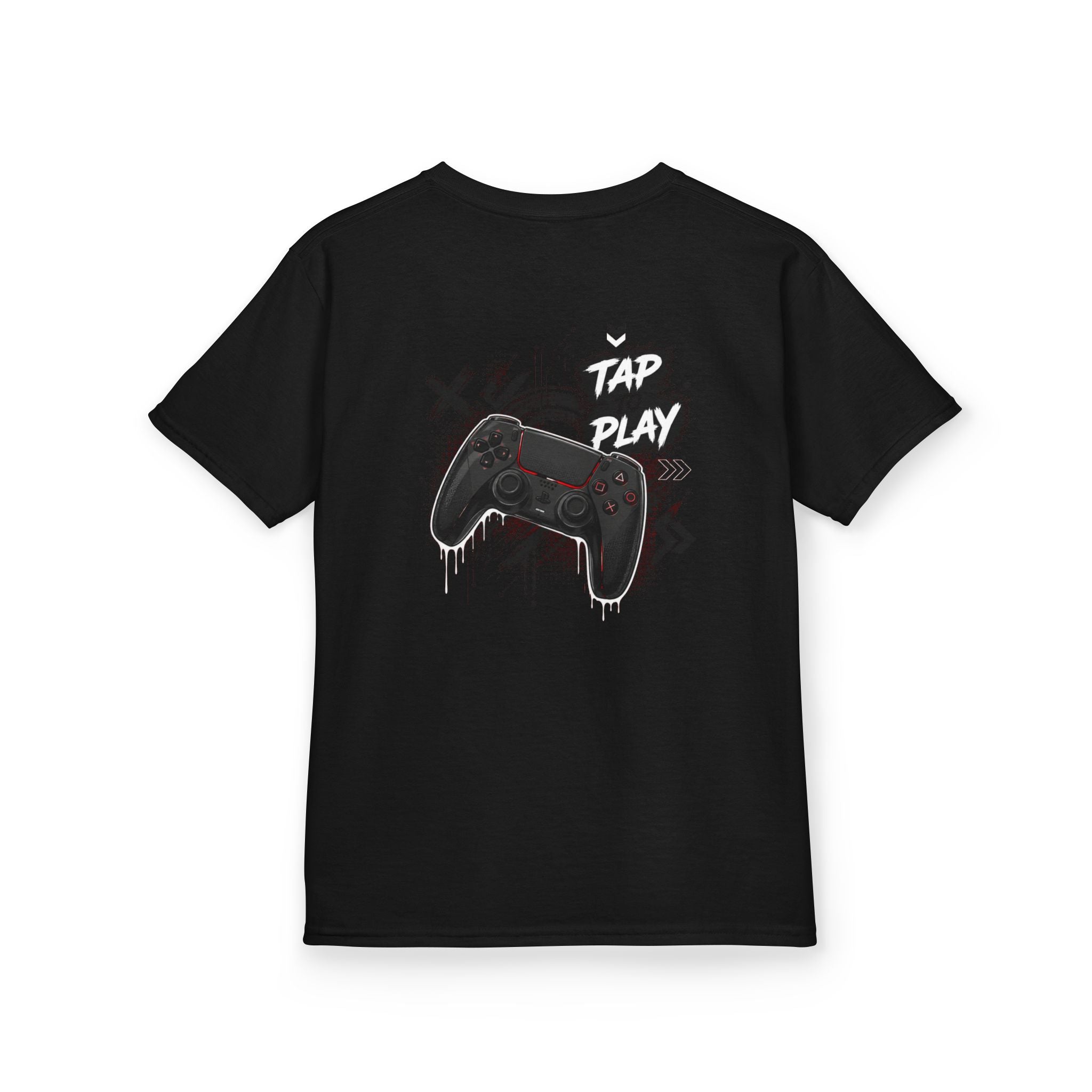"Tap to Play" Gamer Controller Streetwear T-Shirt Graphic kids Gamer T-Shirt Design