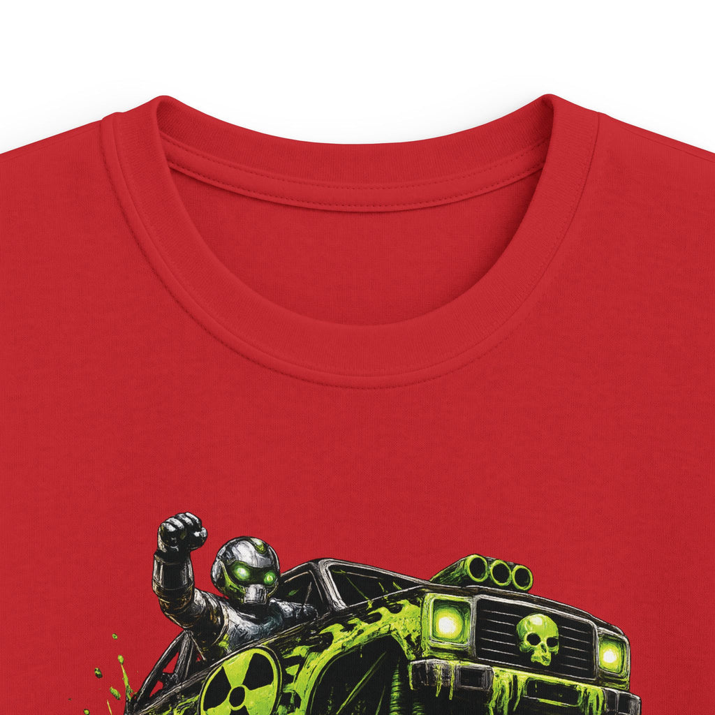 Boys Monster Truck T‑Shirt Green Mud Splash Off‑Road Tee