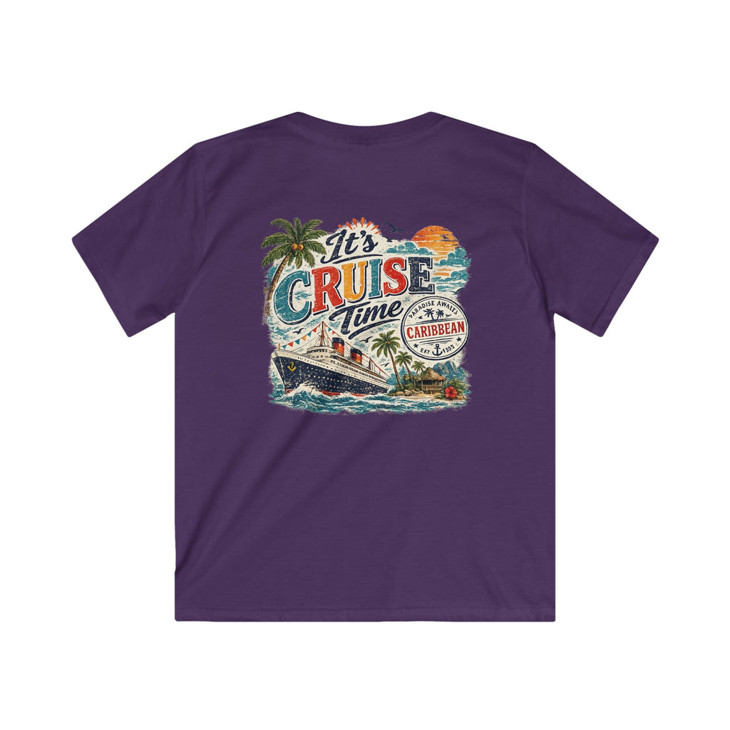 Kids Cruise T‑Shirt  "It’s Cruise Time" Tropical Vacation Tee