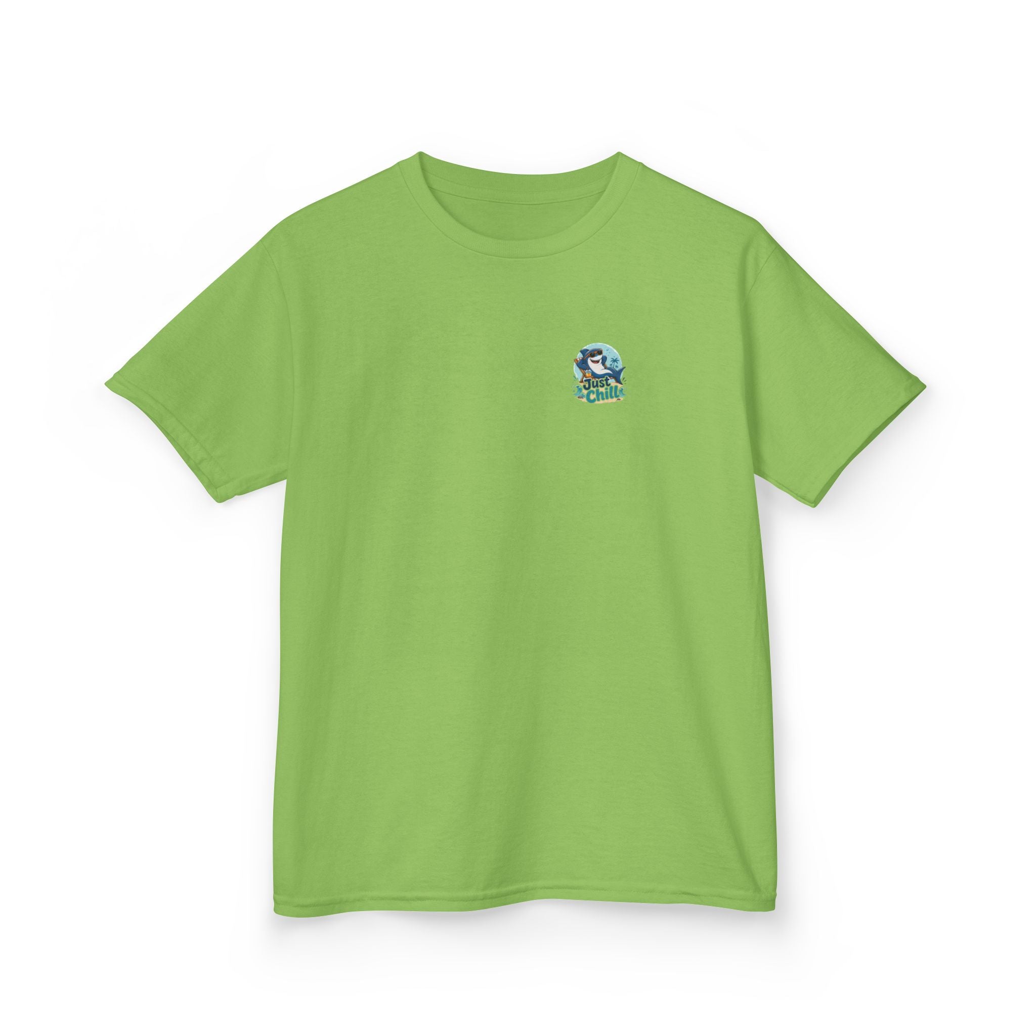 Kids Tee 'Just Chill' Surfing Shark Girls and Boys Graphic
