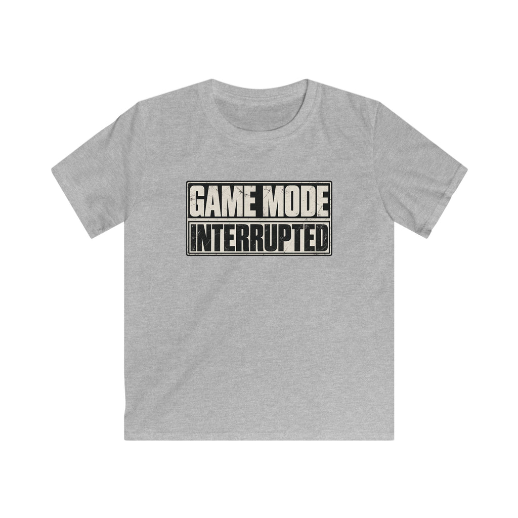 Kids Tee "Game Mode Interrupted" Funny Gamer T‑Shirt