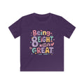 Kids "Being Eight Feels Great" Birthday T-Shirt