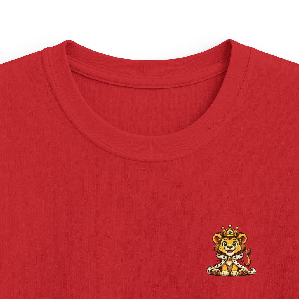 Kids Tee  "Little King in Town" Cute Lion Graphic Shirt for Boys