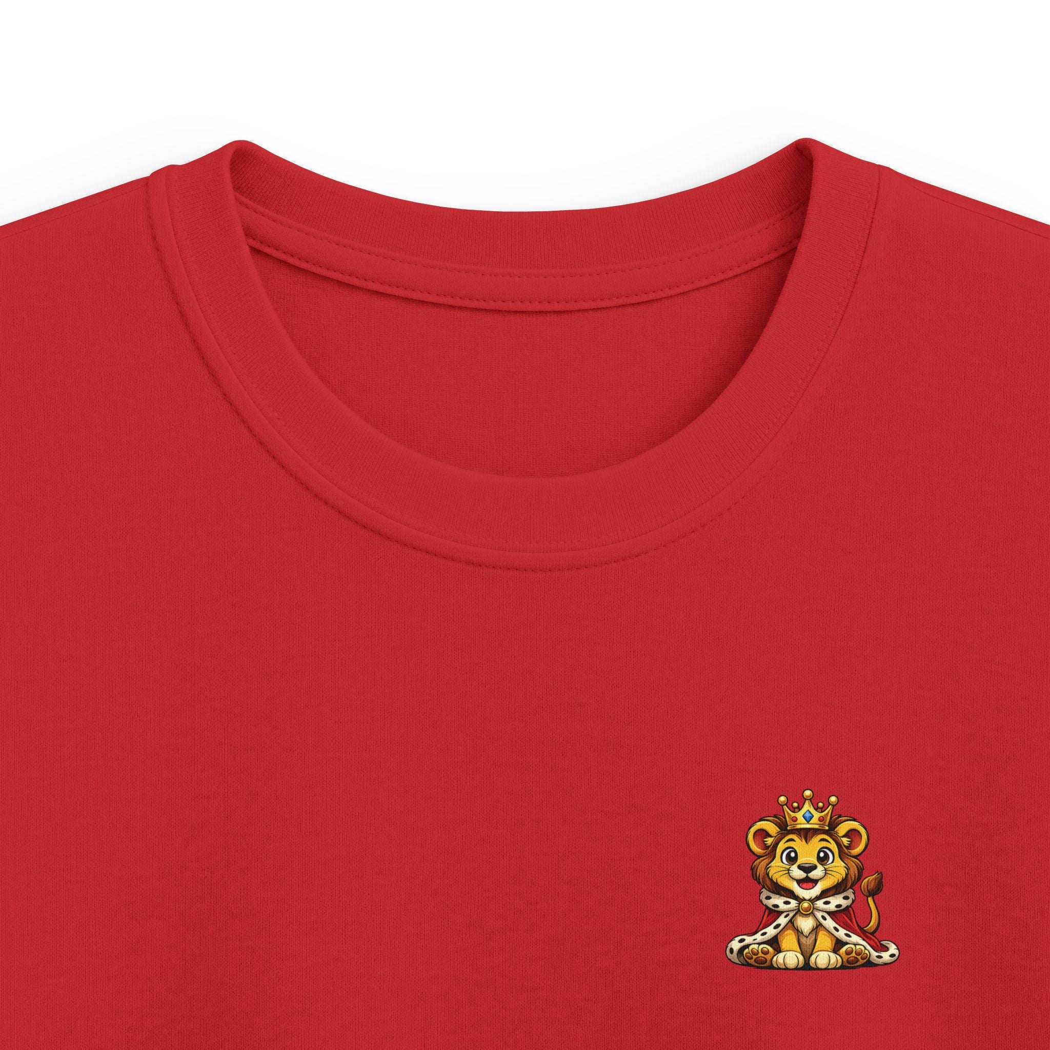 Kids Tee  "Little King in Town" Cute Lion Graphic Shirt for Boys