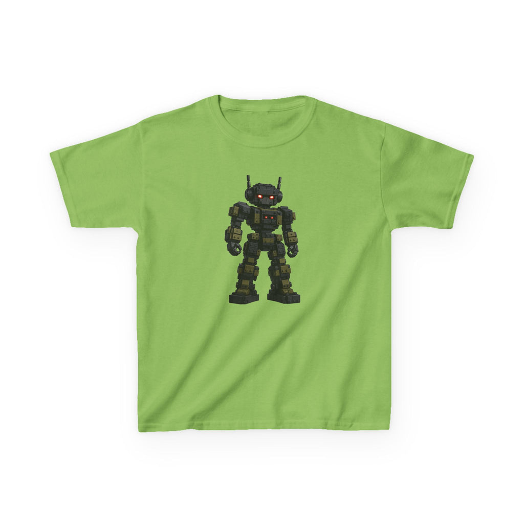 "Dark Steel Warrior" Graphic kids Gamer T-Shirt Design