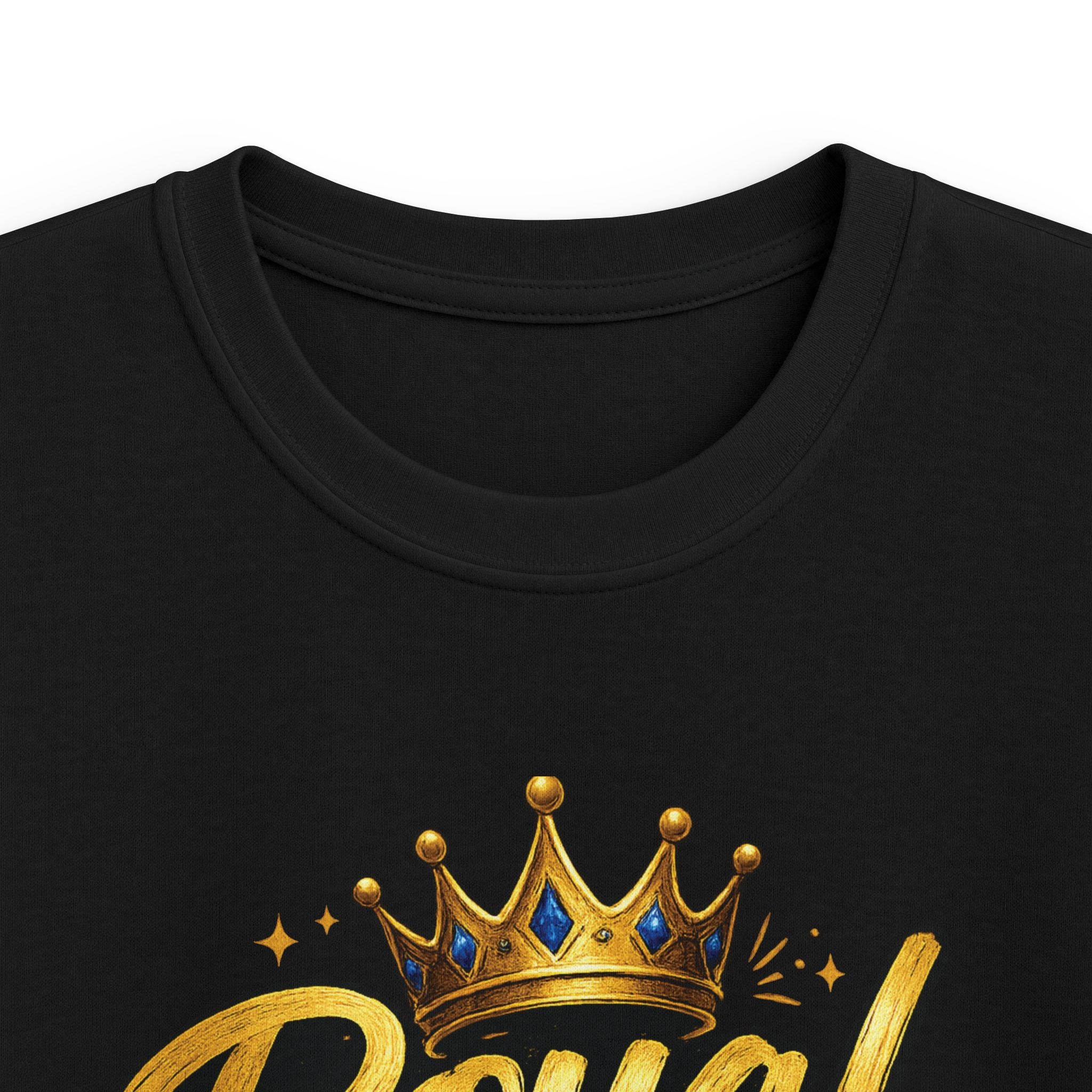 "Royal Since Day One" Crown Graphic Boys Shirt