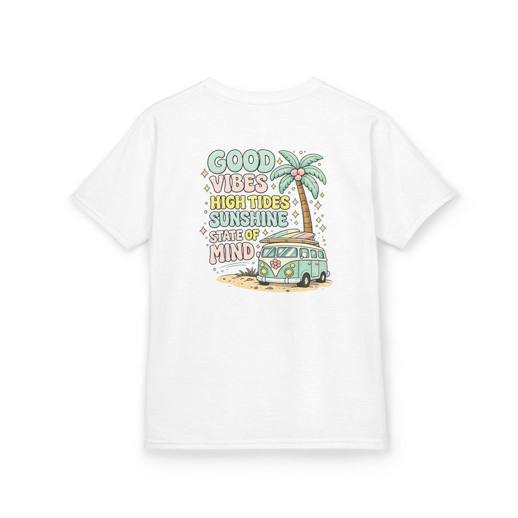 Kids T-Shirt — "Good Vibes-High Tides"
