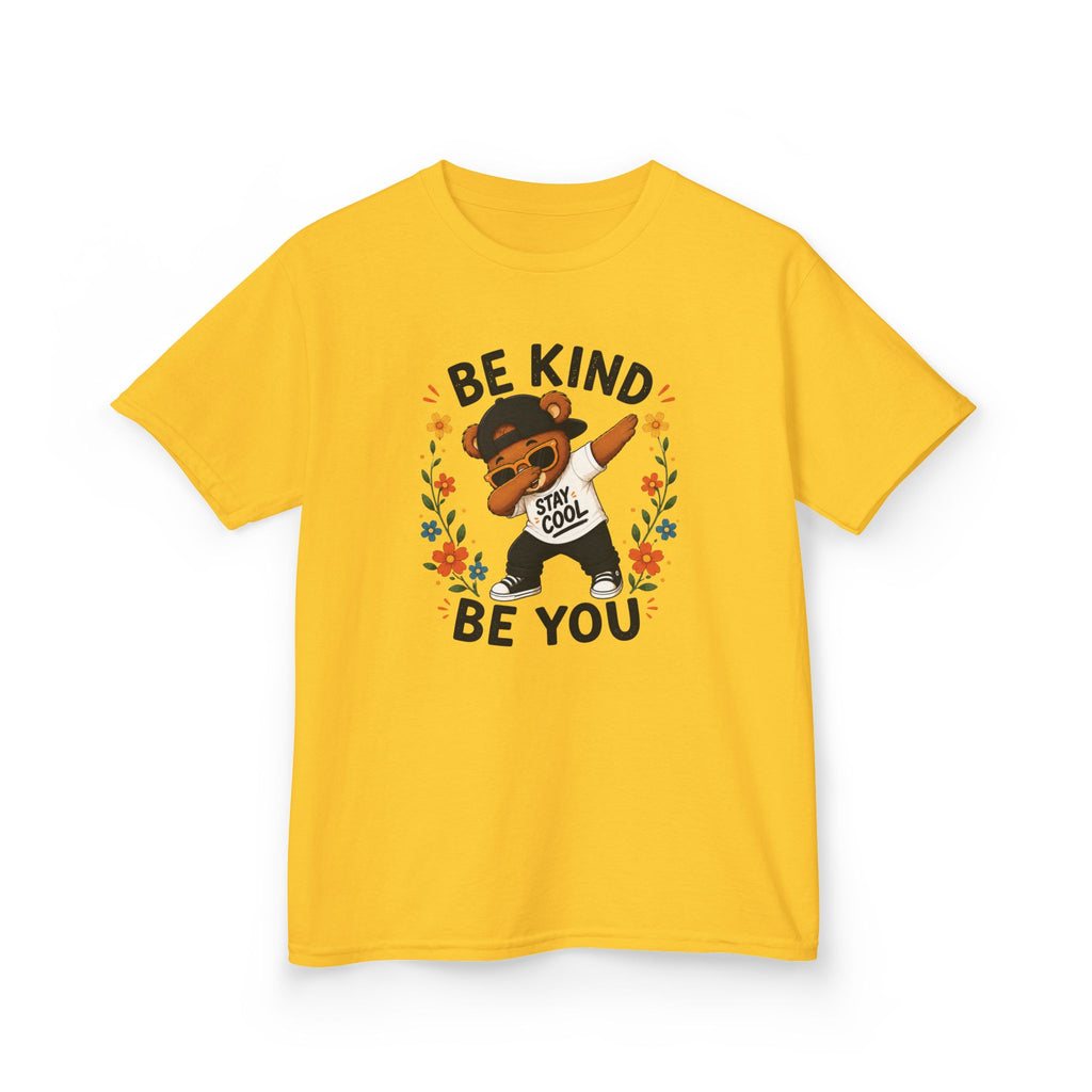 Kids "Be Kind Be You" Buddy T-Shirt Cute Positive Message Tee for Children