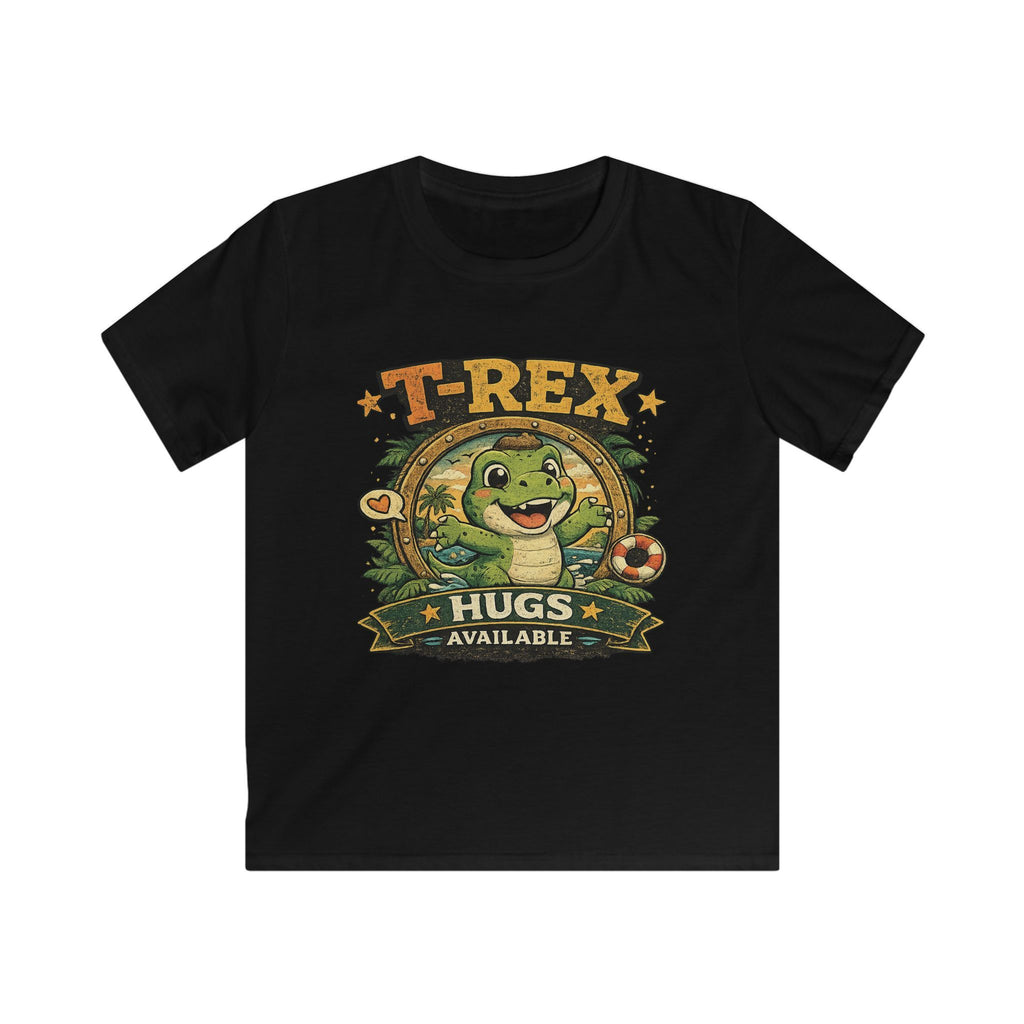 Kids T-Shirt - T-Rex Hugs Available Cute Dinosaur Tee for Boys & Girls