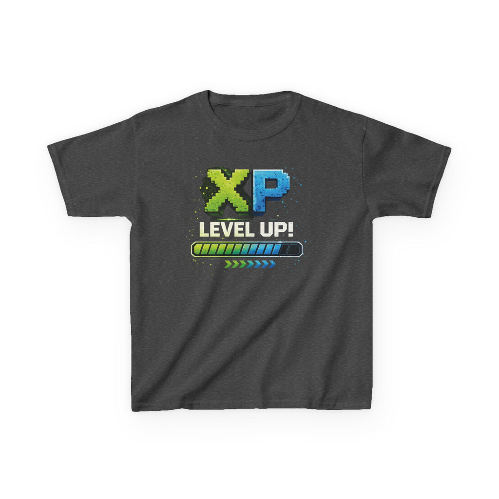Kids T-Shirt - "XP Level Up!" Boys Gamer Progress Bar Tee