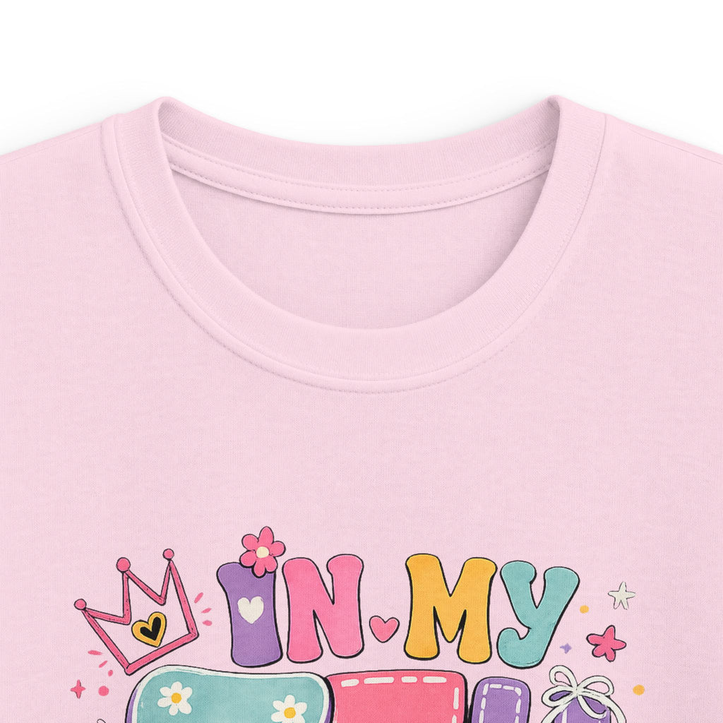 Kids 7th Birthday Tee Cute Pastel Rainbow "In My 7th Birthday Era" Shirt