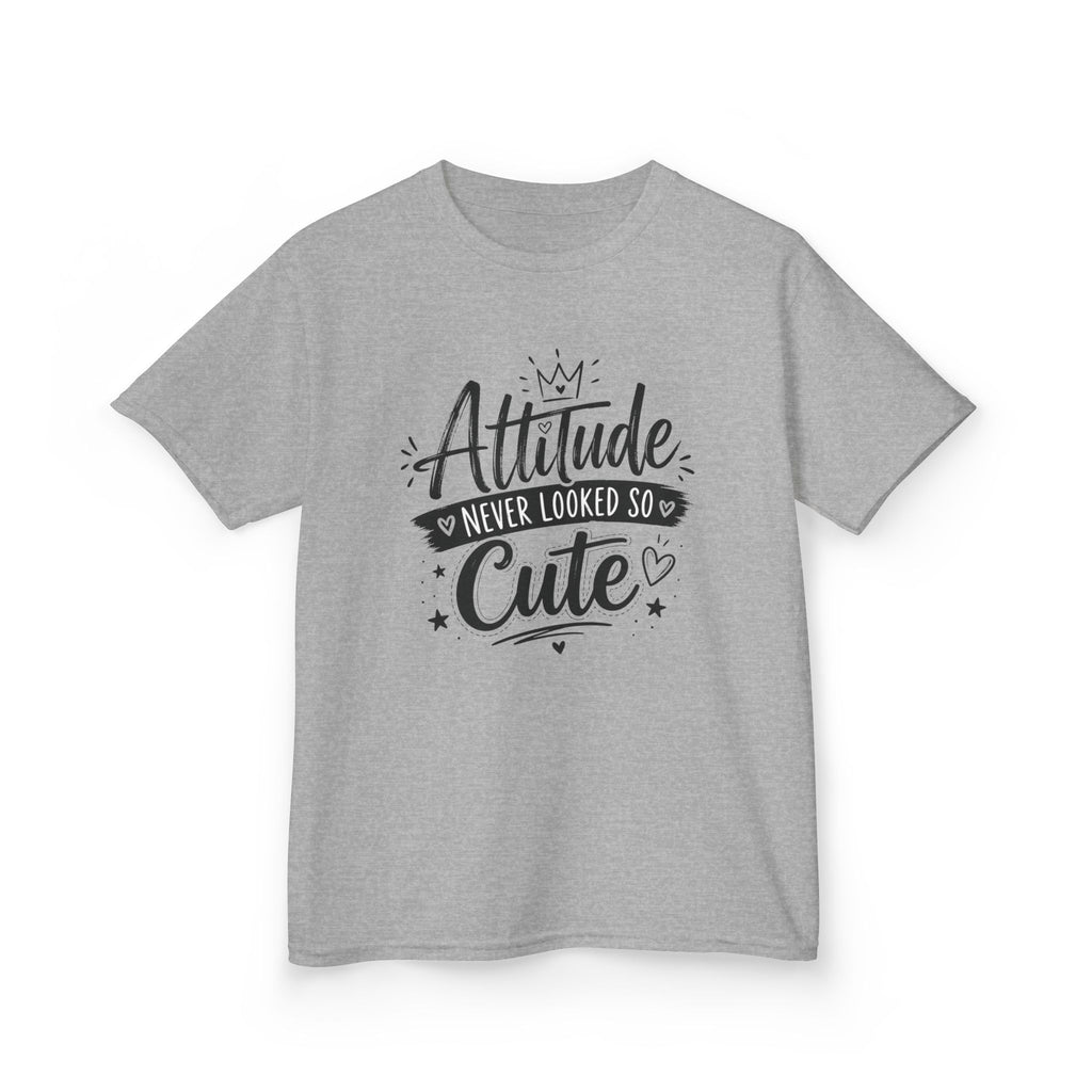"Attitude Never Looked So Cute" Funny Graphic T-Shirt Design