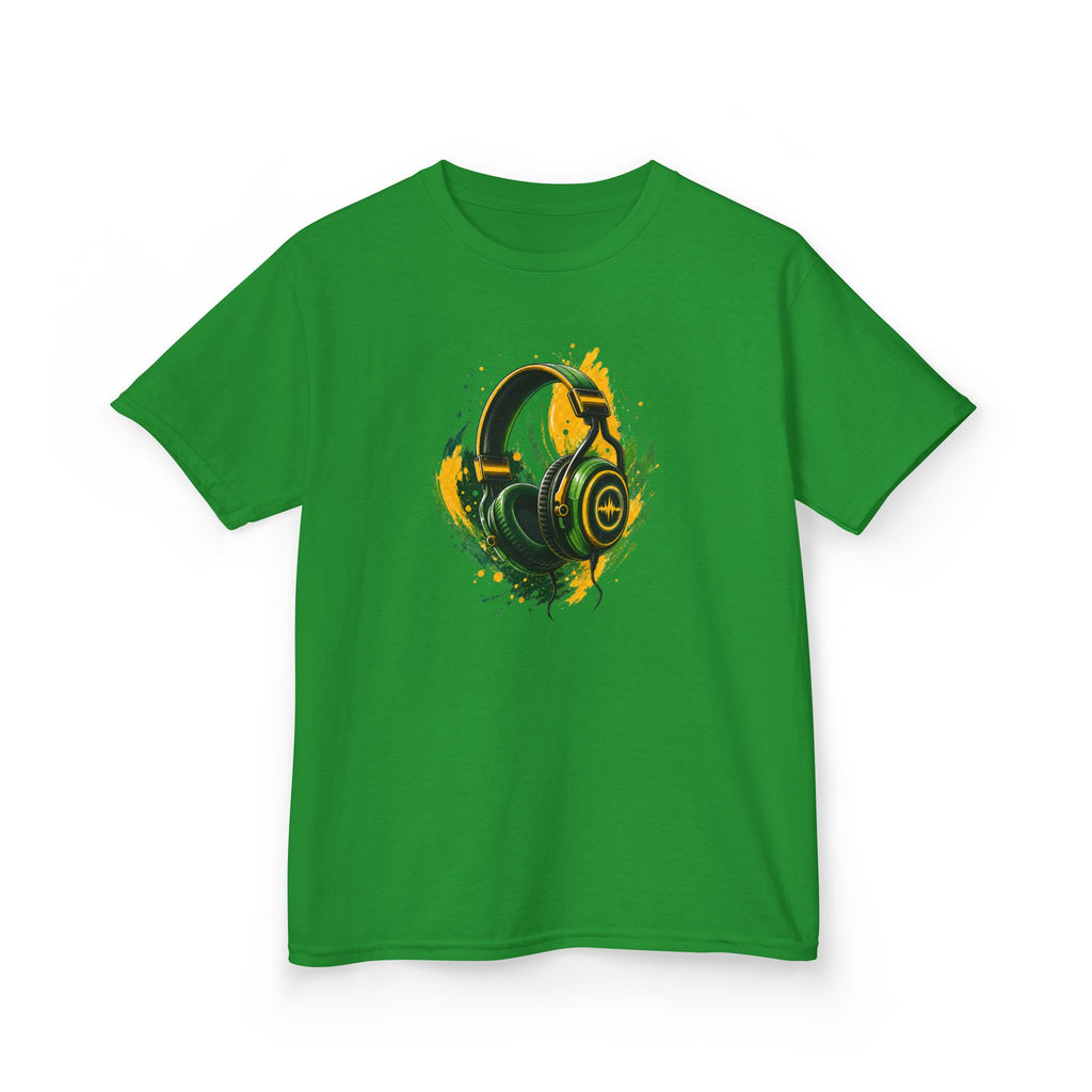 Gamer Colorful Gaming Headphones Graphic kids T-Shirt Design