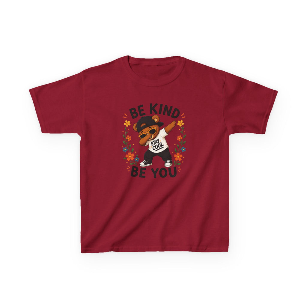 Kids "Be Kind Be You" Buddy T-Shirt Cute Positive Message Tee for Children