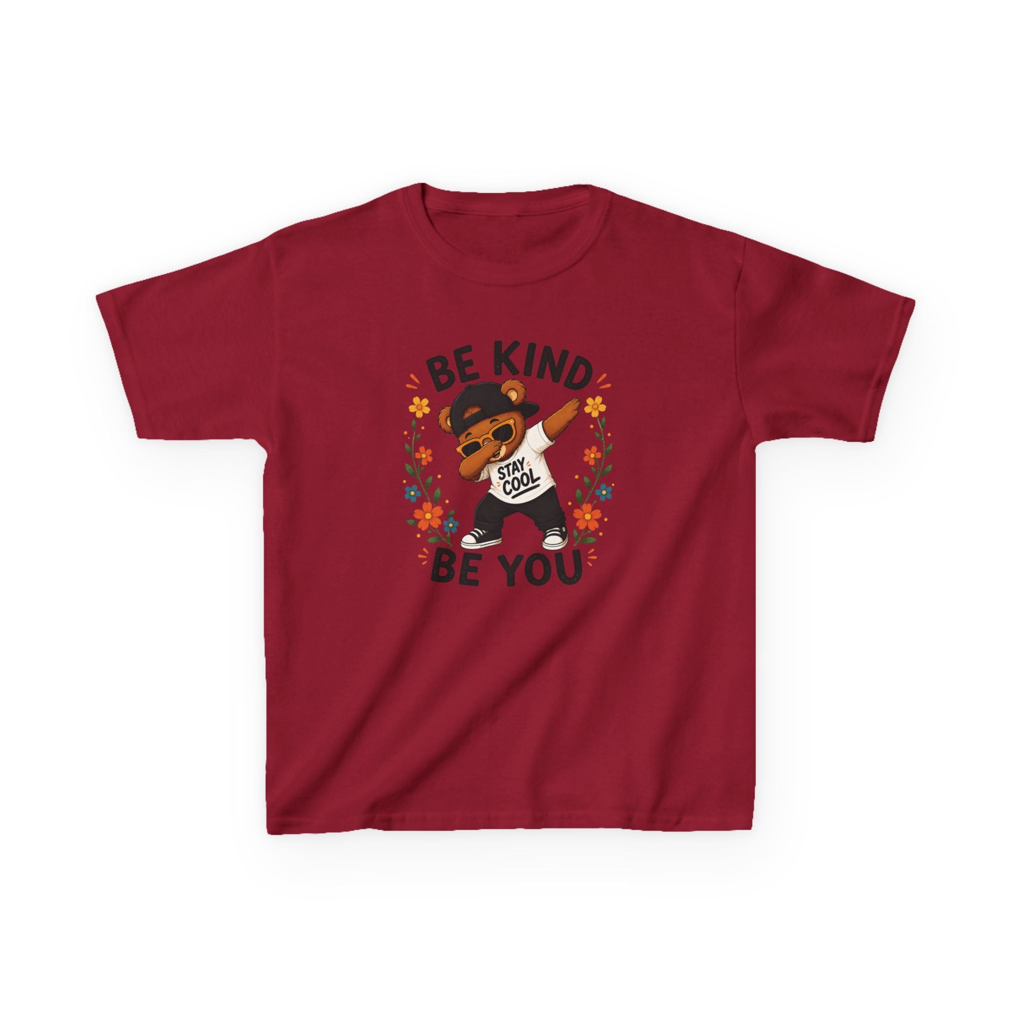 Kids "Be Kind Be You" Buddy T-Shirt Cute Positive Message Tee for Children