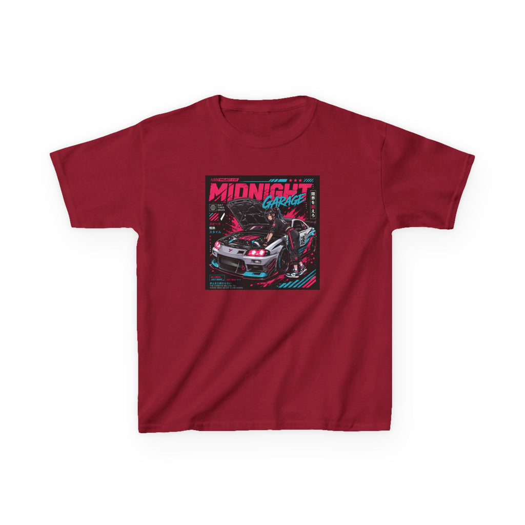 Boys Tee "Midnight Garage Retro Racing" Graphic