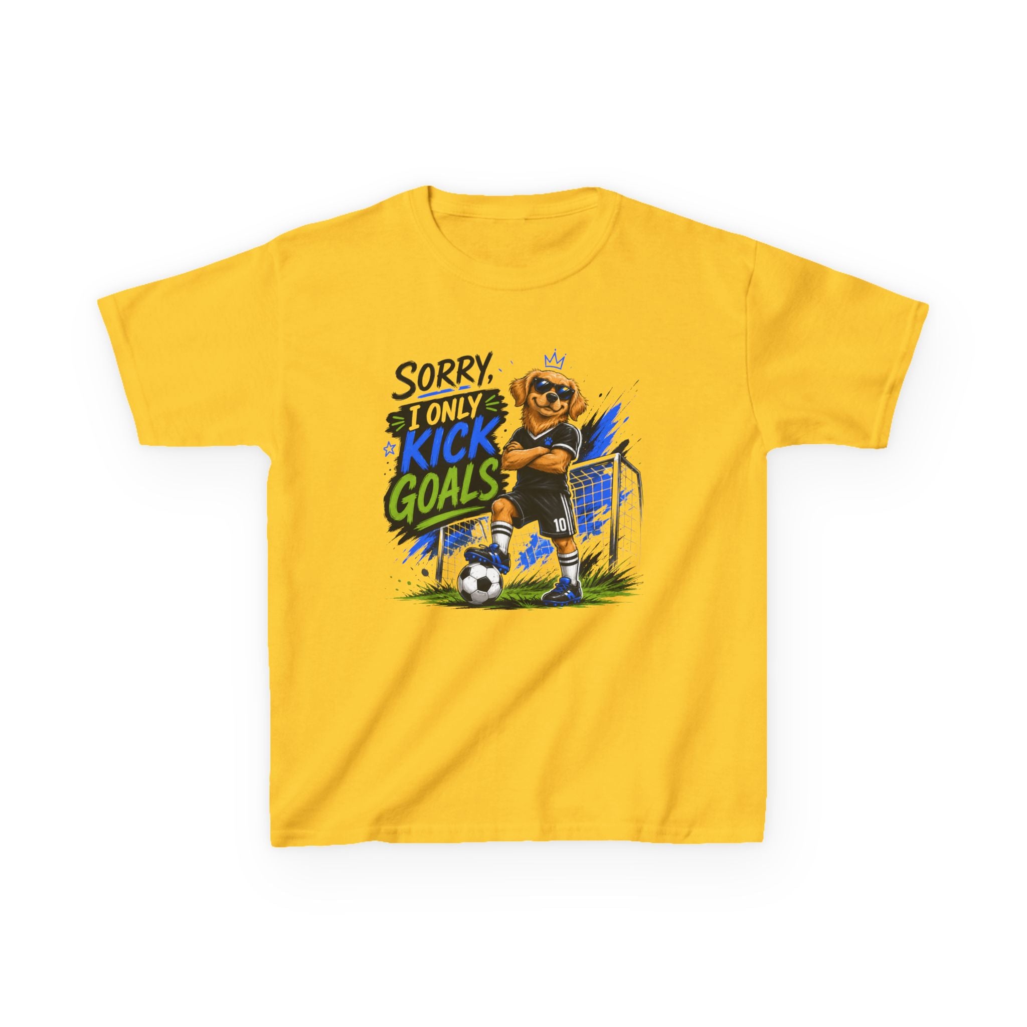 Sorry, I Only Kick Goals Soccer T-Shirt | Funny Soccer Player Graphic Tee | Youth Soccer Shirt | Soccer Lover Gift | Sports Quote Apparel