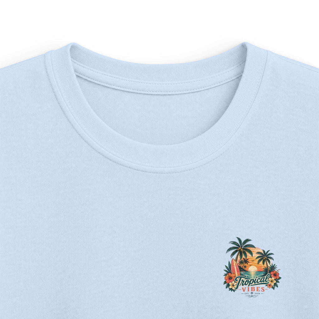 Kids Tropical Paradise Tee "Paradise Mode" Adventure Surf Graphic T-Shirt