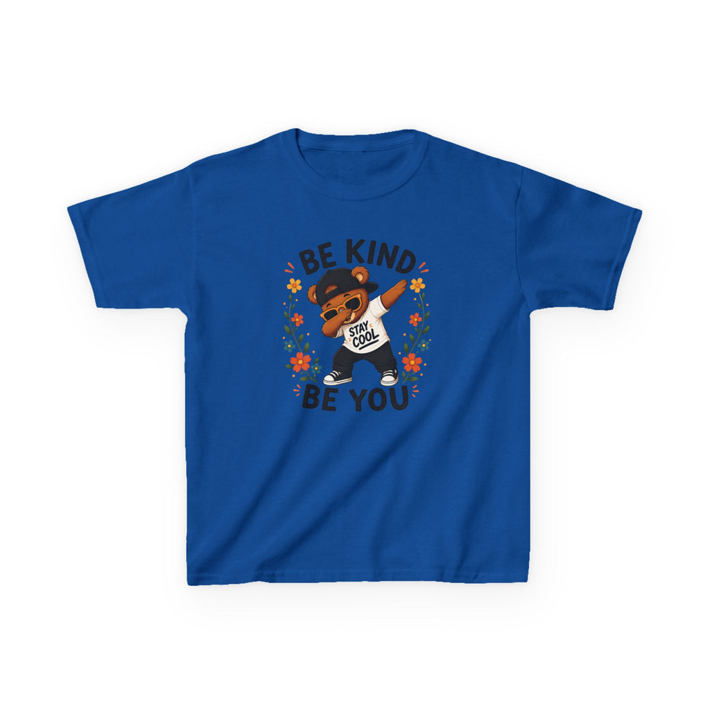 Kids "Be Kind Be You" Buddy T-Shirt Cute Positive Message Tee for Children