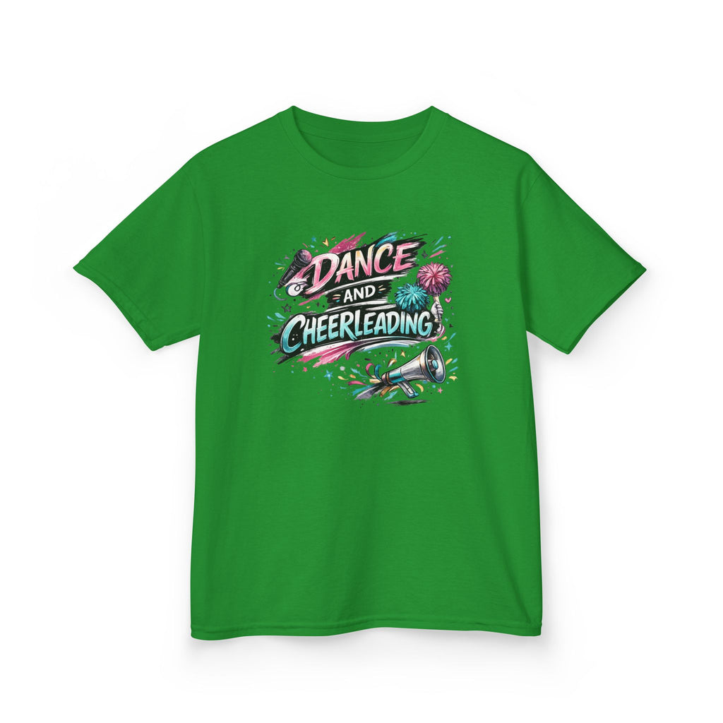 Dance & Cheerleading Typography Sports T-Shirt Design | Modern Cheer Spirit Graphic | Dance Team Apparel