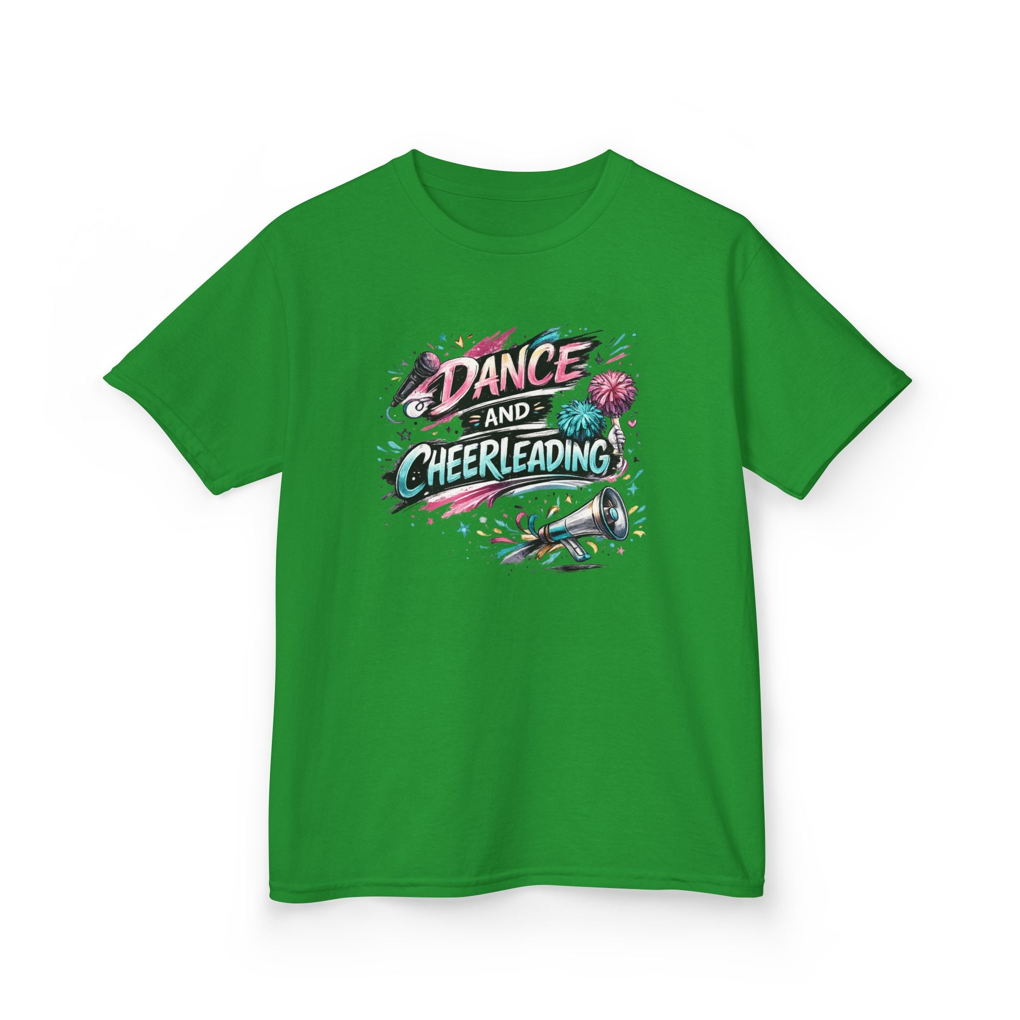 Dance & Cheerleading Typography Sports T-Shirt Design | Modern Cheer Spirit Graphic | Dance Team Apparel