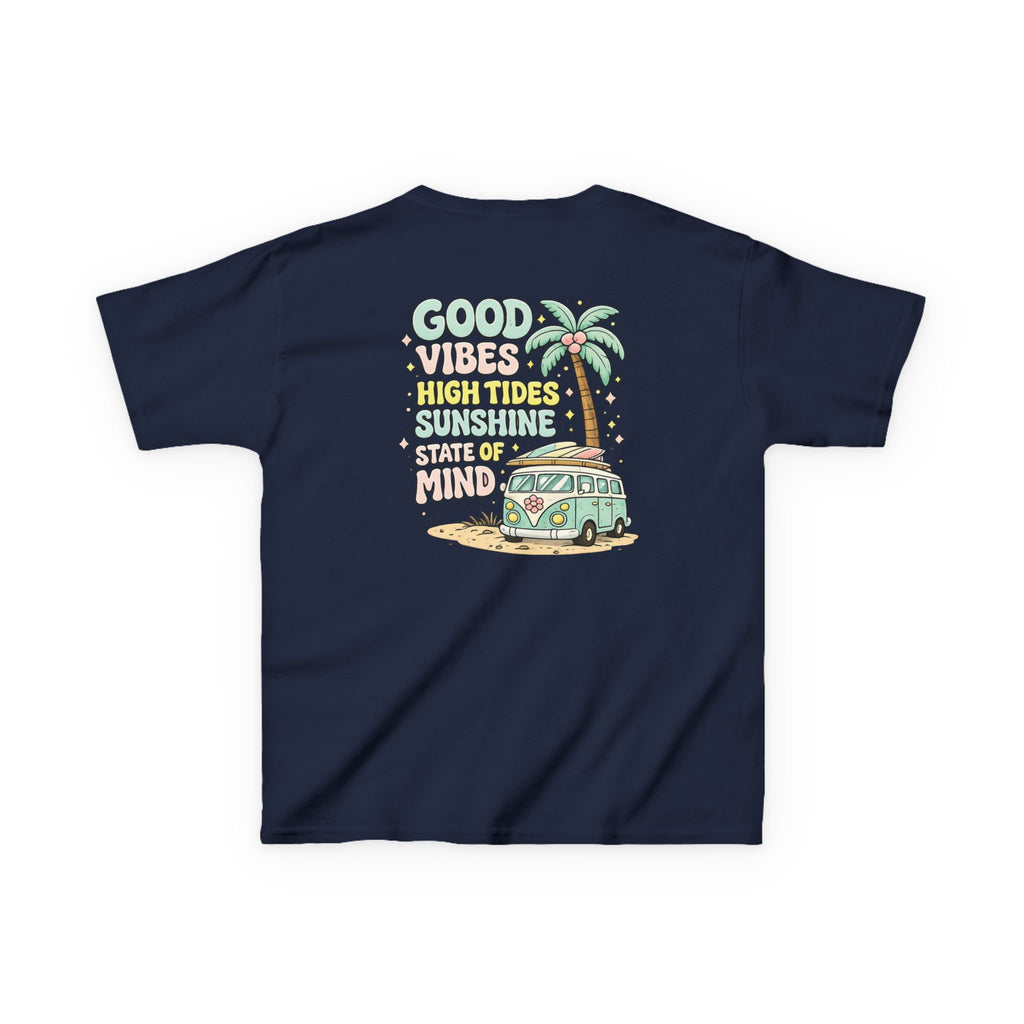 Kids T-Shirt — "Good Vibes-High Tides"