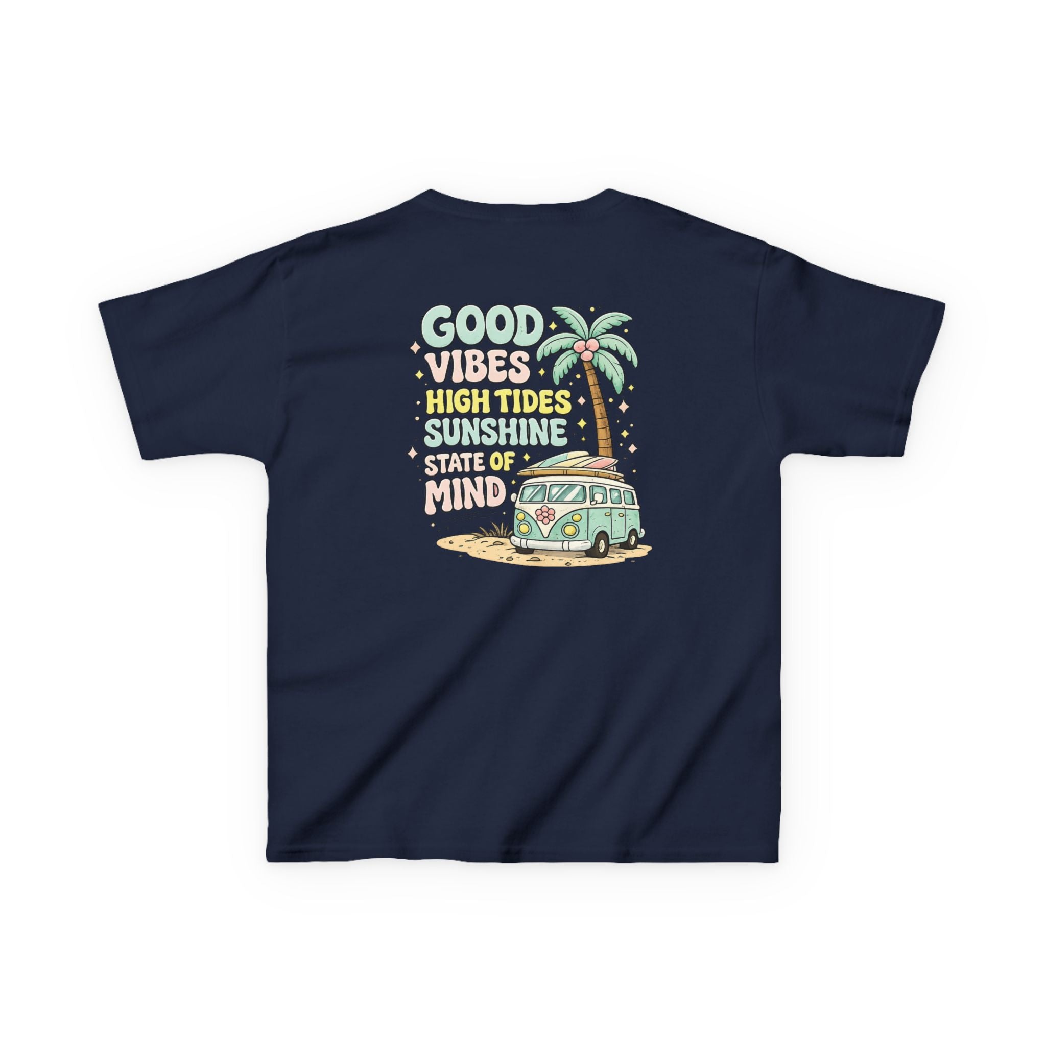 Kids T-Shirt — "Good Vibes-High Tides"