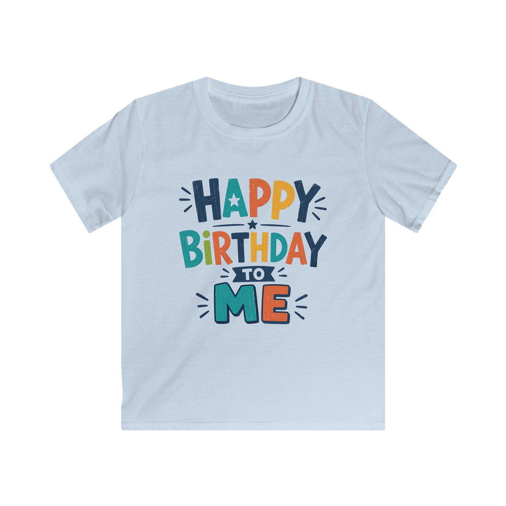 Kids Birthday Tee "Happy Birthday to Me" Colorful Party Shirt
