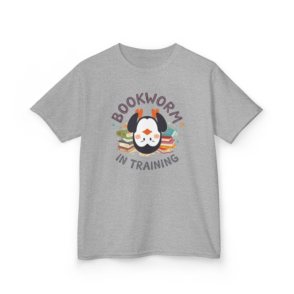 Kids T-Shirt — "Bookworm in training"