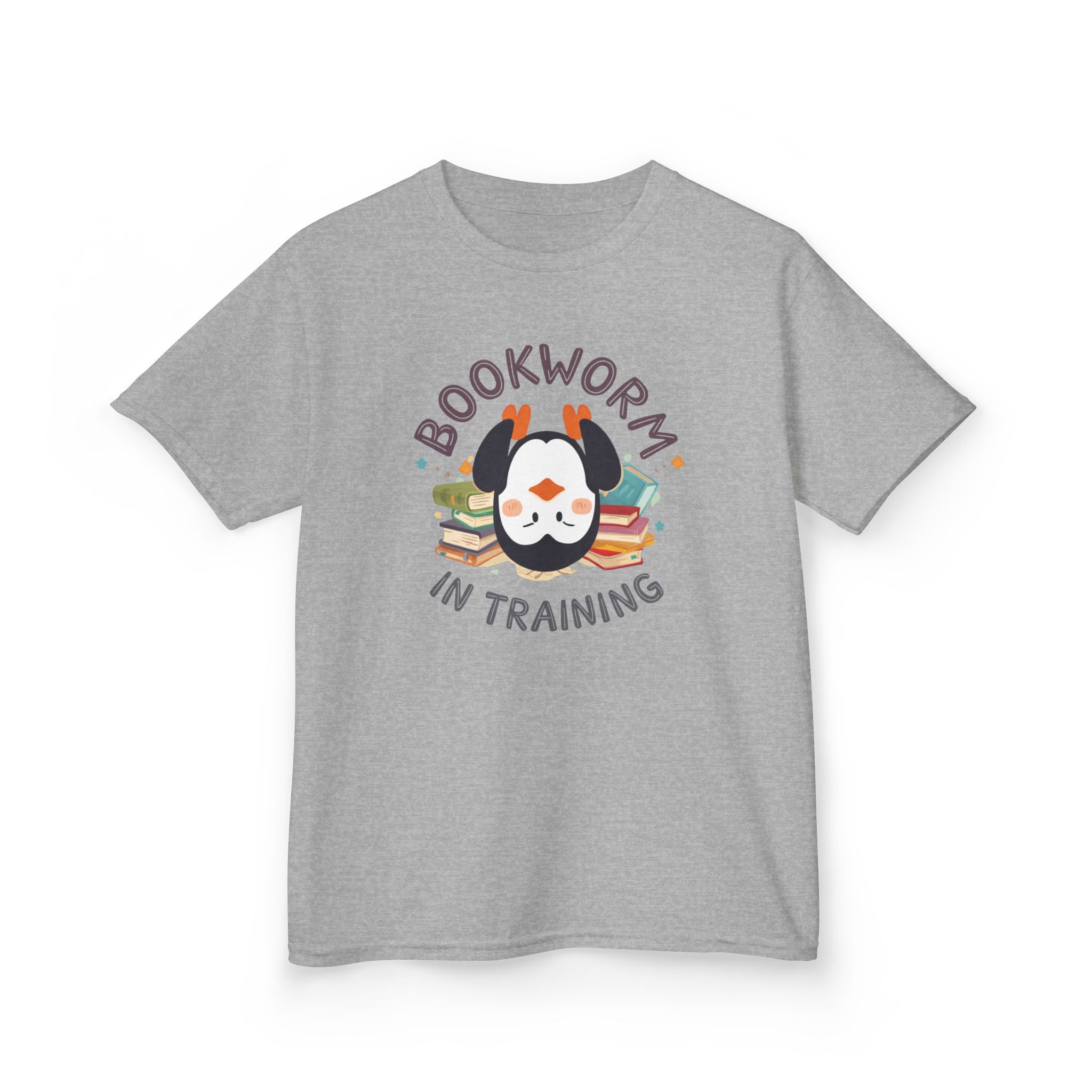 Kids T-Shirt — "Bookworm in training"