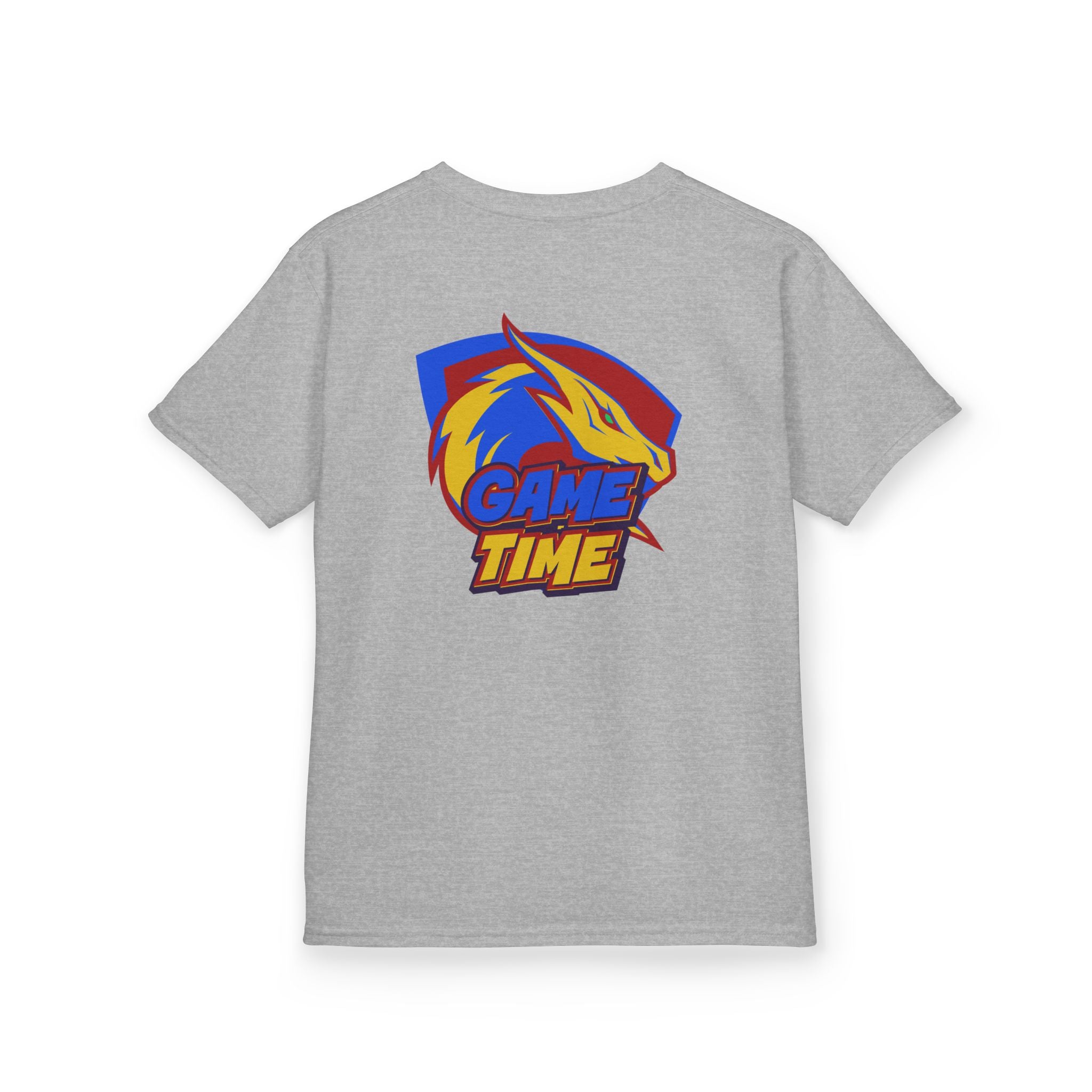 Kids T-Shirt Design "Game Time Dragon Gamer"