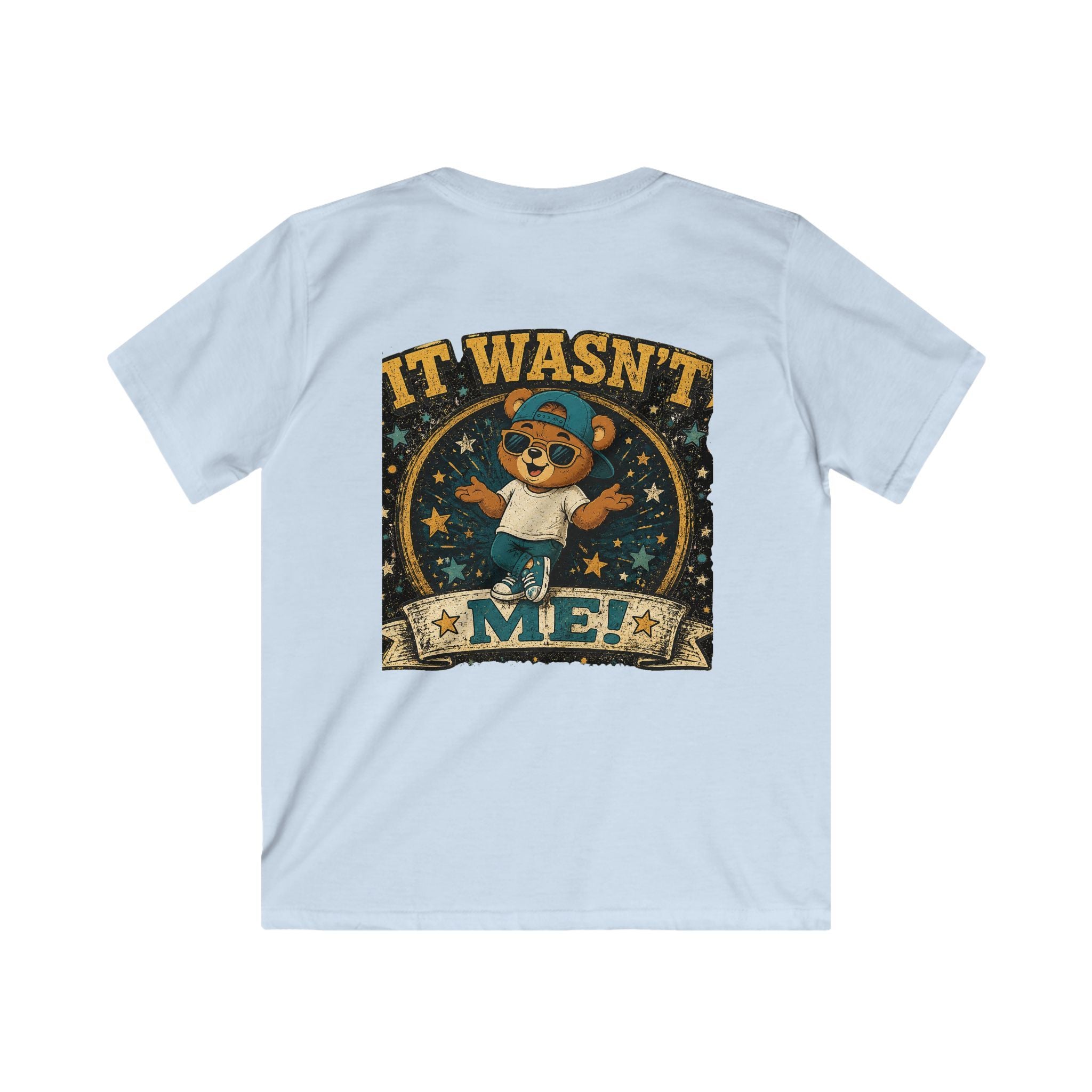 Kids Tee  'It Wasn't Me!' Dancing Bear Graphic Shirt | Funny Kids Gift