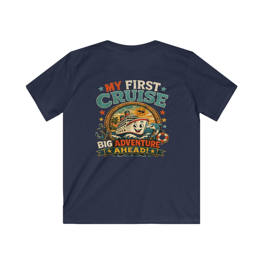Kids Tee "My First Cruise: Big Adventure Ahead" Vacation Shirt