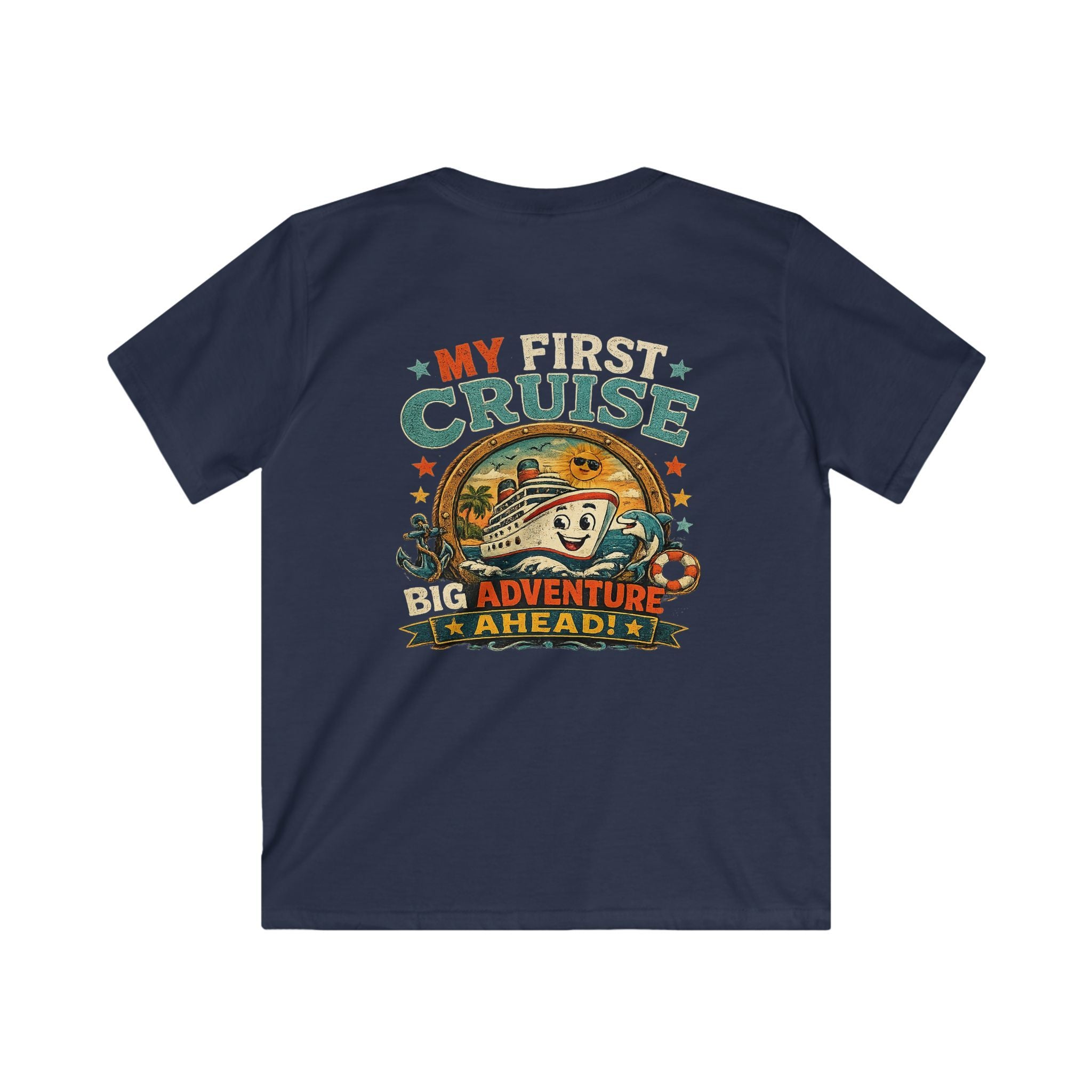 Kids Tee "My First Cruise: Big Adventure Ahead" Vacation Shirt