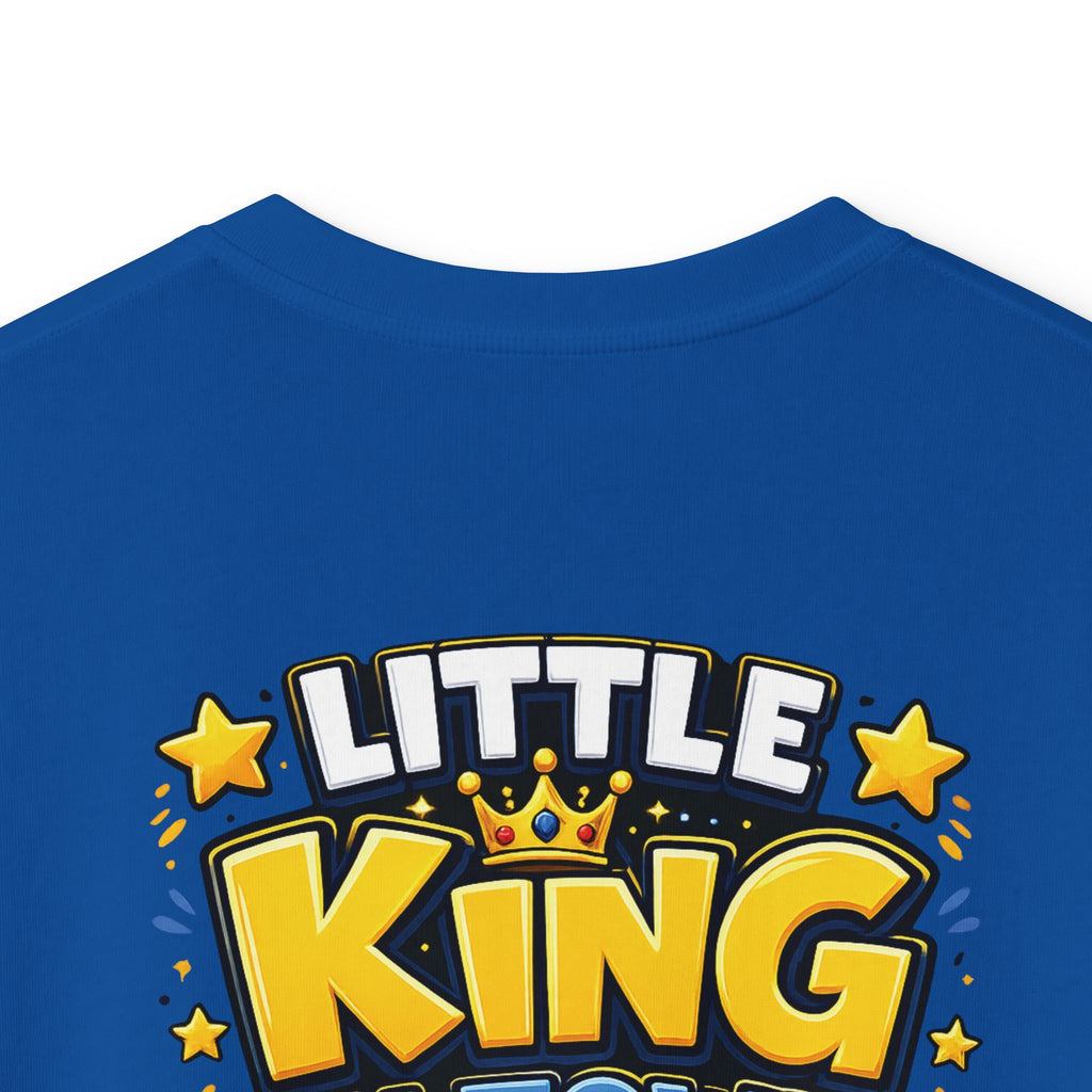 Kids Tee  "Little King in Town" Cute Lion Graphic Shirt for Boys