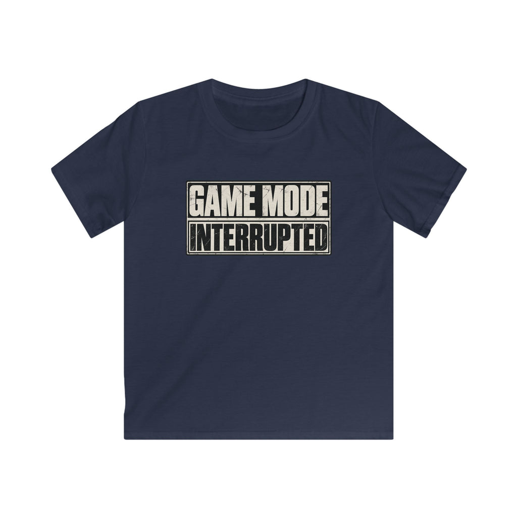 Kids Tee "Game Mode Interrupted" Funny Gamer T‑Shirt