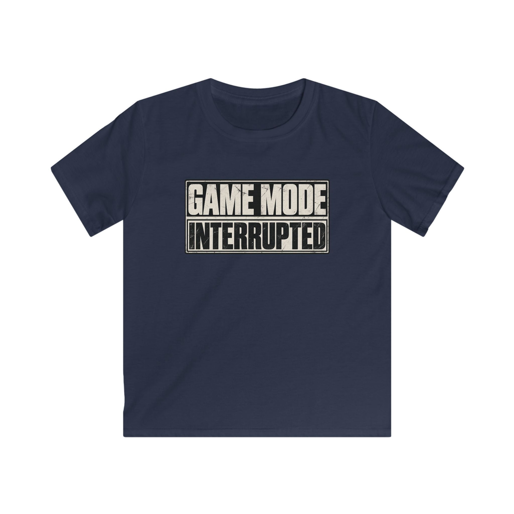 Kids Tee "Game Mode Interrupted" Funny Gamer T‑Shirt