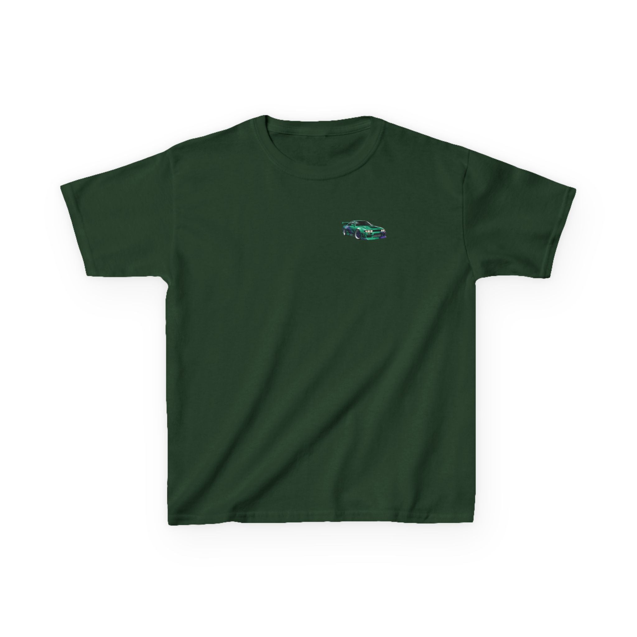 Boys Tee "Retro Nightrun Drift Car" Graphic (Neon City)